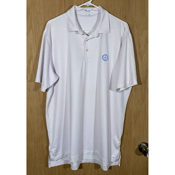 Peter Millar Summer Comfort Golf Polo Shirt Men's Sz L Drinks Cocktails Martinis - Picture 1 of 9